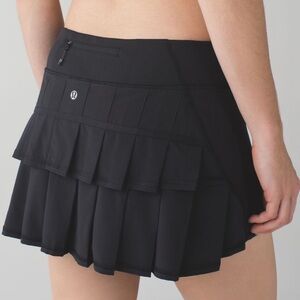 Lululemon run pace setter tennis skirt - black